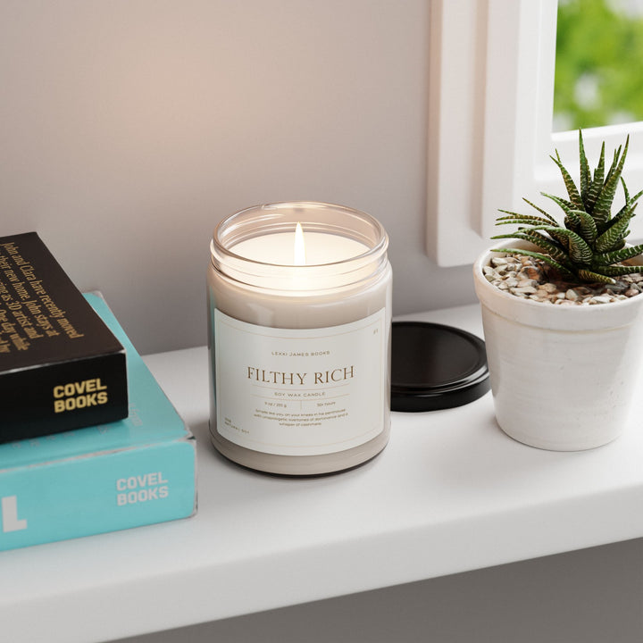 "Filthy Rich" Candle | For the Romance Reader Who Craves Big B Energy