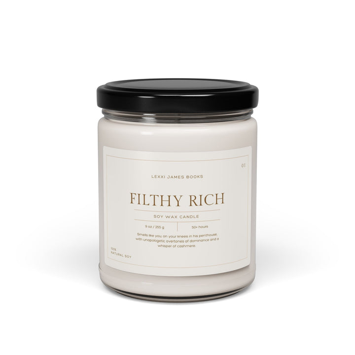 "Filthy Rich" Candle | For the Romance Reader Who Craves Big B Energy