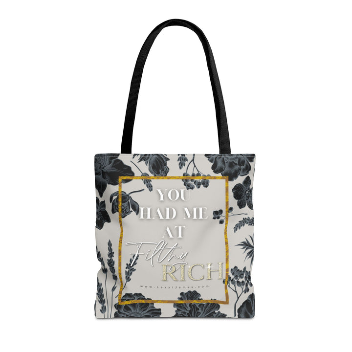 "You Had Me at Filthy Rich" Tote Bag | Luxe Style for Book Lovers