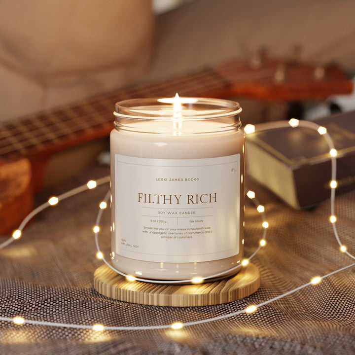 "Filthy Rich" Candle | For the Romance Reader Who Craves Big B Energy