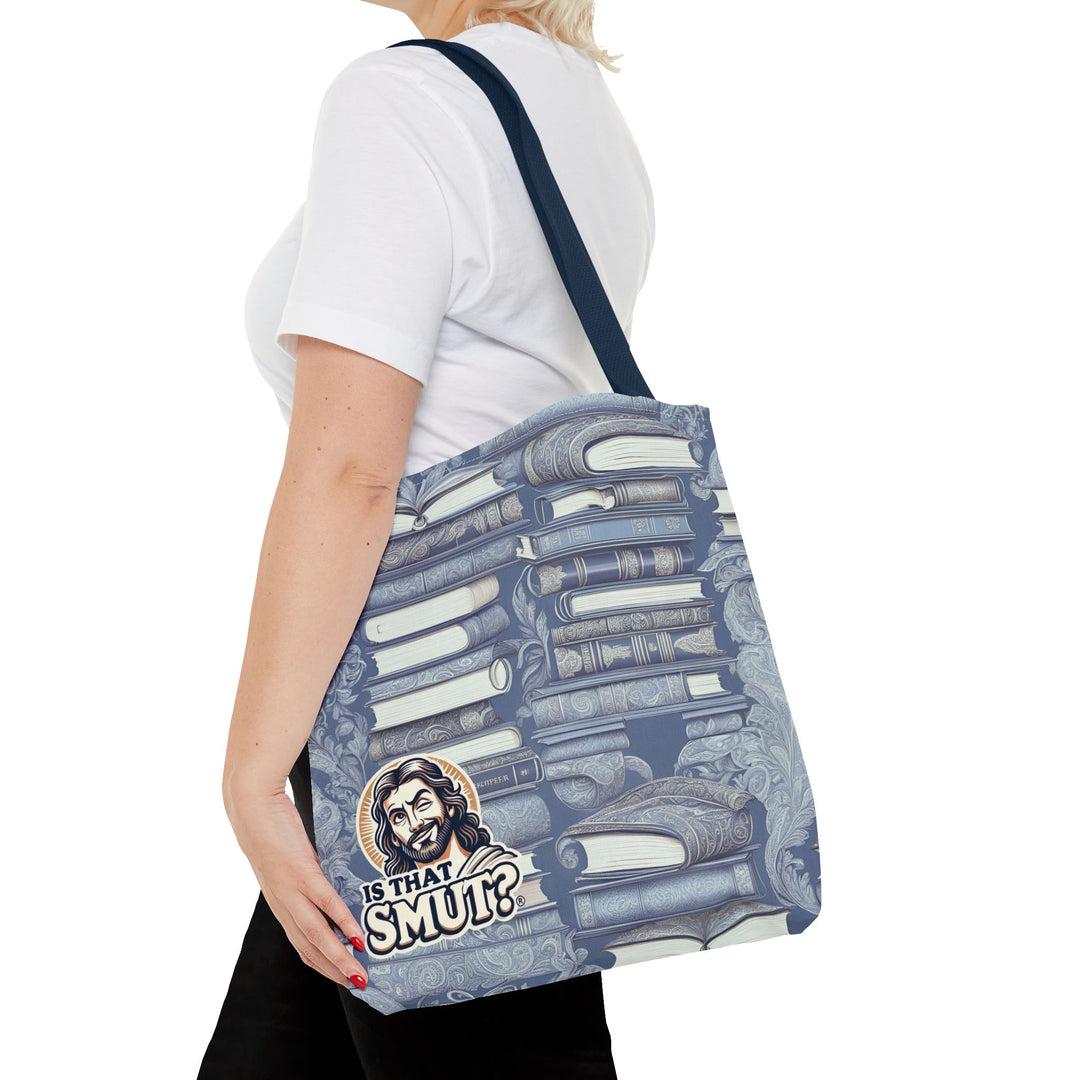 "Is That Smut?" Tote Bag | Featuring Jesus Winking for the Romance Reader Who Loves a Little Spice