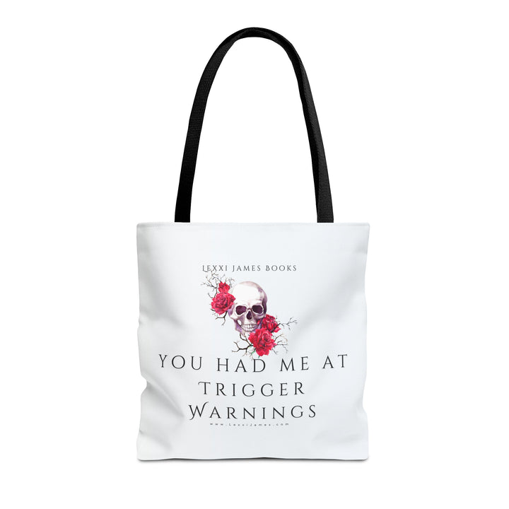 "You Had Me at Trigger Warnings" Tote Bag | For the Dark Romance Reader